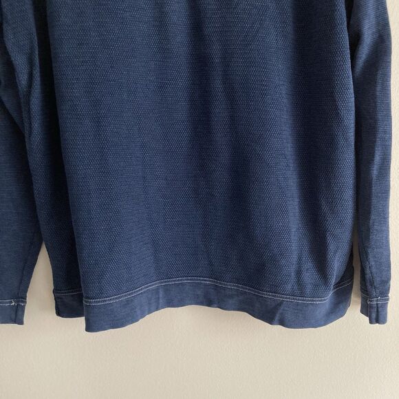 Tommy Bahama Mens Size XL Blue 1/4 Zip Cotton Knit Pullover Sweater Longsleeve - Picture 4 of 8